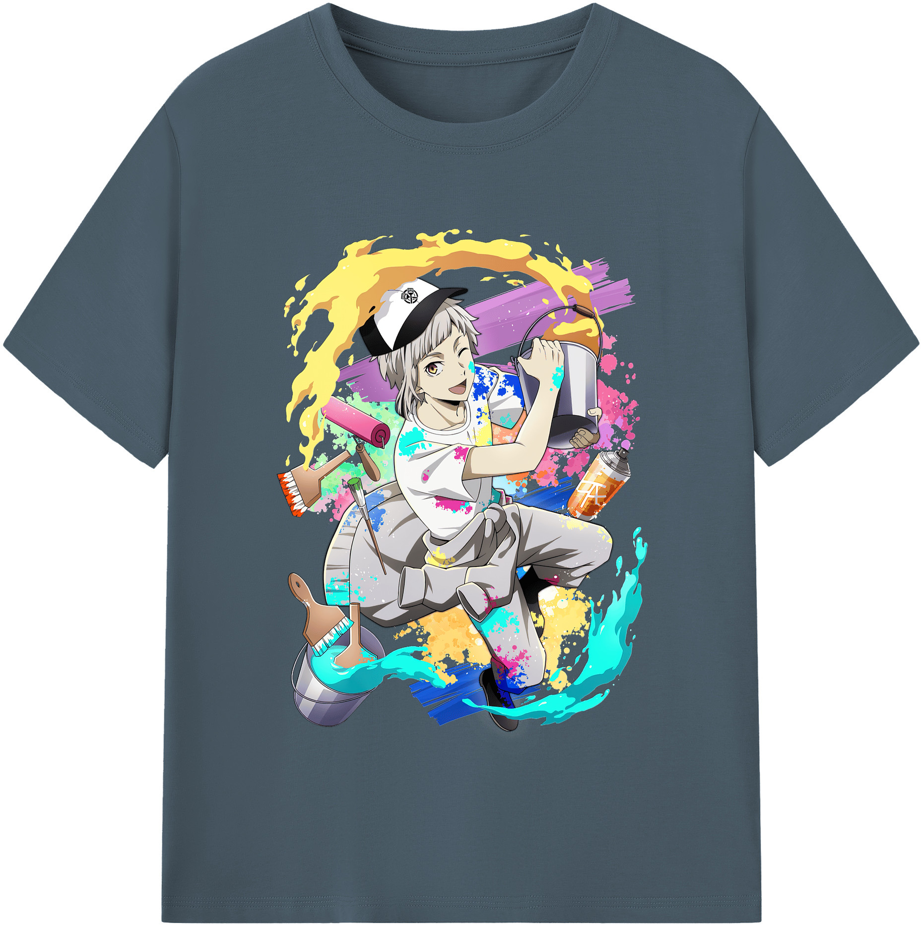 （画像用） 文豪ストレイドッグス Bungo Stray Dogs 綿100％半袖Tシャツ（フロントプリント）